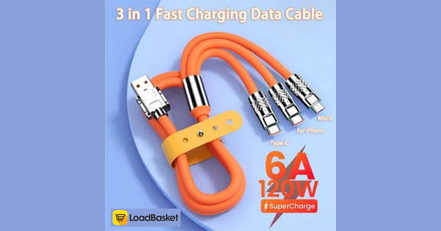 3 in 1 usb charging cable